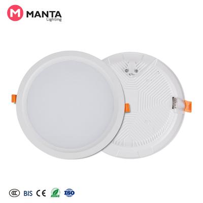 China Modern New Design Aluminum Alloy Recessed Mounted Waterproof SMD LED Ceiling Panel Lights for sale