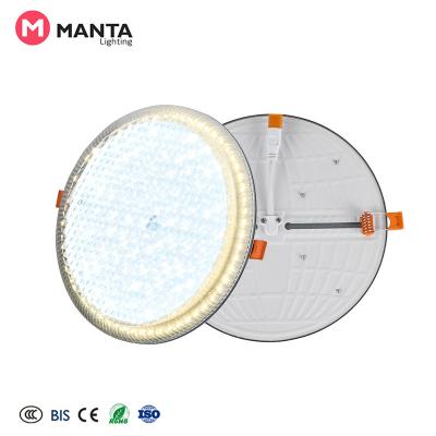 China New Design Modern Wholesale Indoor Lighting Smd Recessed Mounted Round Led Panel Light for sale