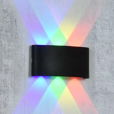 China Waterproof Outdoor Led Aluminum Black Garden Lights 3W Tempered Glass LED Wall Lights Modern Wall Lights Porch for sale