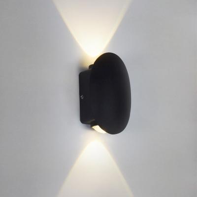 China Outdoor Waterproof IP65 Tempered Glass LED Wall Lamp Garden Lighting Indoor Bedroom Living Room Aluminum Stairs Wall Light AC86-265 for sale