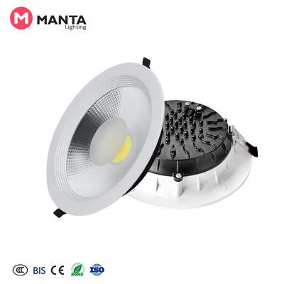 China Modern Factory Indoor Lighting Led Downlight COB Recessed Downlight Aluminum Housing 7W 15W 30W COB Led Downlight With Double Colors for sale