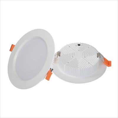 China Modern aluminum indoor desktop round recessed led panel light 6w 9w 12w 18w 30w led panel light frame for sale