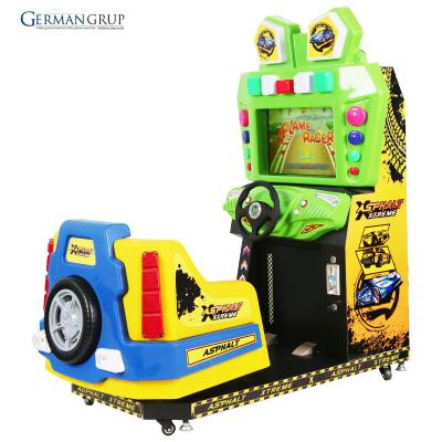 China Metal + new trend cartoon plastic frog racing children's video game machine swing racing machine for sale