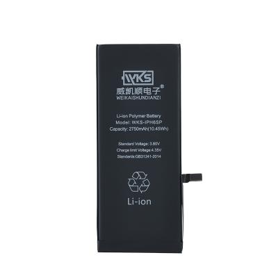 China Mobile phone types hot sale 100% new for IPhone battery2750mAh 3.8V for iphone 6S plus battery for sale