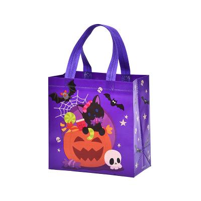 China Who respects the environment; Recyclable; Reusable Non Woven Women Kids Halloween Handbags Woven Fabric Shoppers Europe Bags Shopping Bag for sale