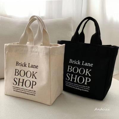 China Who respects the environment; Recyclable; Reusable Women Canvas Bags Solid Color Tote Shopping Bags Casual Cloth Shoulder Cotton Bag With Zipper For Girls Ladies Shopper for sale