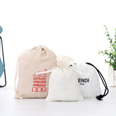 China Who respects the environment; Recyclable; Reusable Logo Folding Printed Canvas Cotton Drawstring Fabric Customized Bag Low Price Mini Eco Friendly High Quality for sale