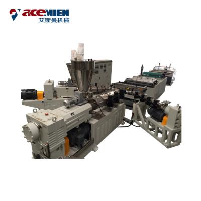 China Pvc Verglaasde Plastic Daktegel die Machine Aangepast Voltage met PVC/ASA maken Te koop