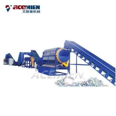 China PP PET Bottle Plastic Recycling Washing Line Delabelling Crushing Drying for sale