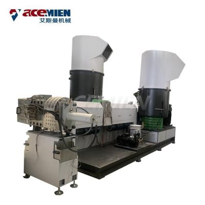 China Single Screw Plastic Granulator Machine PP PE PET Flake Scrap Pelletizer for sale