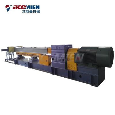 China Pelletizing Plastic Granulator Machine PVC Wood Plastic Hot Cutting Double Screw for sale