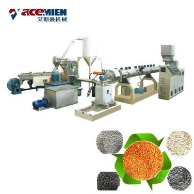 China Double Stages PET Pelletizing Machine , Plastic Bottle Granulator Extruder for sale