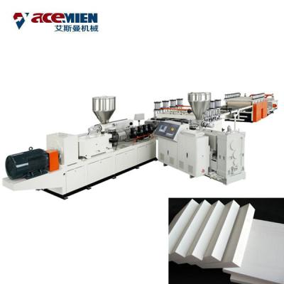 China PVC WPC Crust Foam Foam Board Production Line For Build Template Machinery for sale