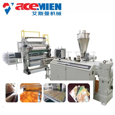 China PVC Marble Making Machine , Artificial Stone Making Machine Profile Sheet for sale