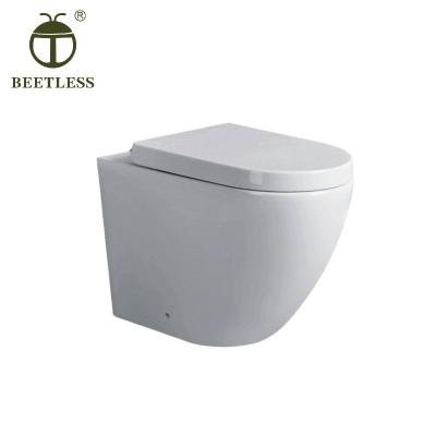 China Modern White Floor Standing Toilet European Economical WC Bidet Toilet Washdown Trap Factory Price Concealed Tank One Piece Toilet for sale