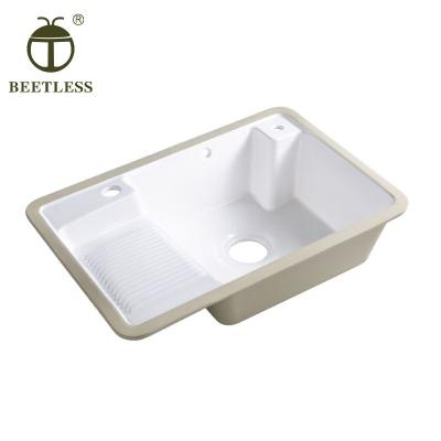 China Simple And Customizable Easy Clean White All-match Balcony Wash Basin Small Size Sink for sale