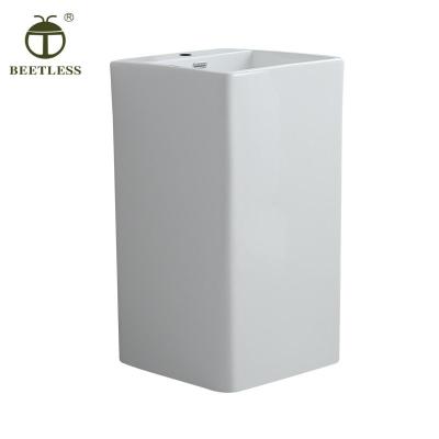 China Modern Made In China Ps-6601 Floor Standing Wash Basin With Column Pedestal for sale