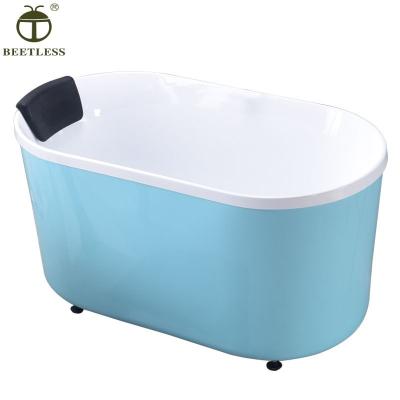 China Free Standing Bathtub Acrylic Solid Outdoor Freestanding Soaking Tubs for sale