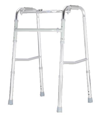 China Aluminum Alloy Frame Heavy Duty Aluminum Frame Rehabilitation Therapy Supplies Folding Walking Walker DY04915 for sale