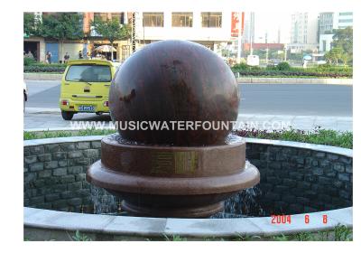 China Fuentes de agua de la piedra del jardín de la bola de Feng Shui/de la bola de balanceo para interior o al aire libre en venta