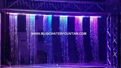 Cina Cortina d'acqua interattiva musicale di Digital della cascata della tenda della pioggia decorata in vendita