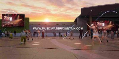 China Bocas de salto interactivas del acero inoxidable de la fuente de los jets para el parque del agua en venta