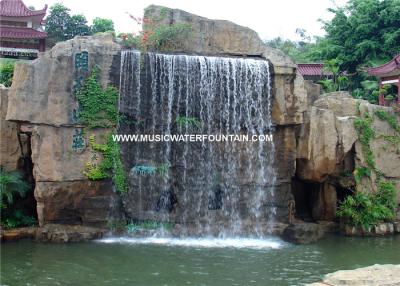 Chine Paysage artificiel de rideau en cascade de fontaines extérieures de cascade de fonte à vendre