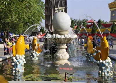 China Fuentes de agua decorativas del jardín de agua de la fuente del Fengshui del hotel moderno de la bola en venta