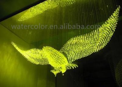 China Changeable Colorful Indoor Water Curtain Customized Animal Shaped For Ornament for sale