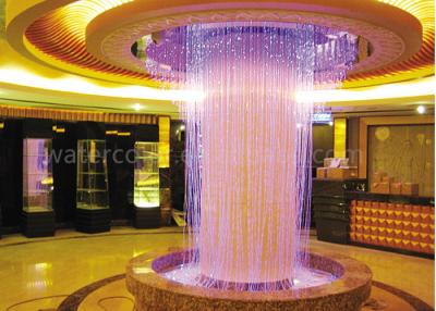 China Beautiful Indoor Water Fountain / Water Curtain RGB Lights For Decorating Large Hall for sale