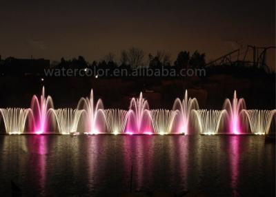 China Iluminação conduzida colorida variável exterior da fonte de água do lago/parque para a mostra da fonte à venda