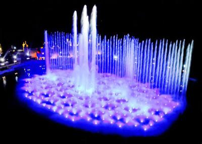 China Night Musical Water Fountains System For Plaza Stainless Steel 304 Water Pump for sale