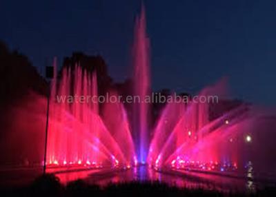 China Led Lighting Musical Water Fountains Decoration Beautiful Water Fountain Show for sale