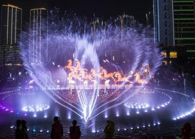 China dançando e característica da água do canto com construção musical da fonte de água na cidade à venda