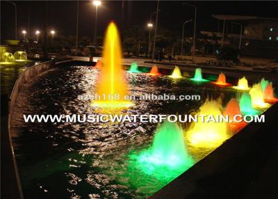 China PLC /  Multimedia Garden Water Fountains  Multicolor Serac  LED 9W / 12W / 24V for sale