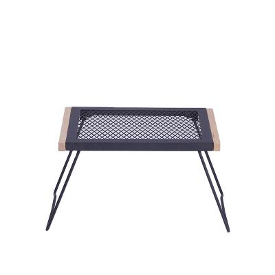 China Cheap industrial custom design outdoor folding table stainless steel metal table and chair outdoor grill for sale