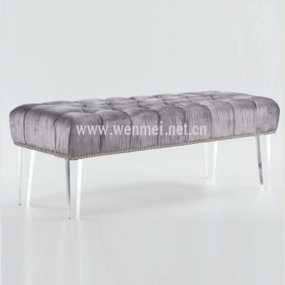 China 2020 French Hot Sales Acrylic Ottoman Bench Furniture Legs for sale