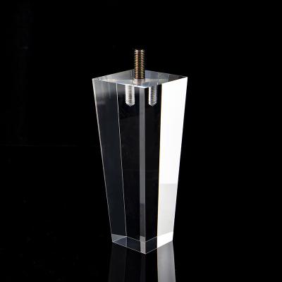 China Modern Transparent Coffee Table Leg Processing Acrylic Crystal Furniture Accessories Customized Dining Table Accessories Sofa Leg for sale