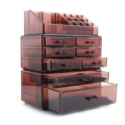 China Custom acrylic tool box boxesicure makeup wick storage box Japanese man multilayer cosmetic modern acrylic plastic storage box for sale