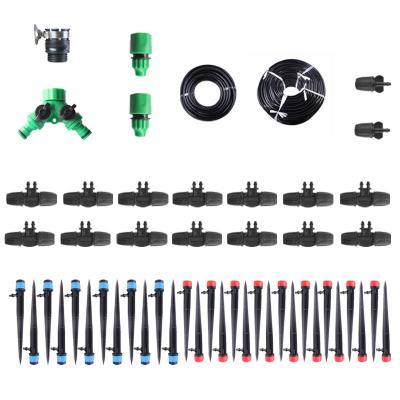 China gardultural prodening pipe and 2 types 100ft emitters drip irrigation family irrigation pipe kit DIY for sale