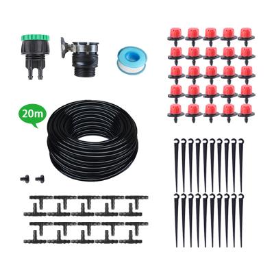 China Family hot selling gardultural emitter prodening adjustable flow device 20 meters drip irrigation set for sale