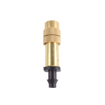 China Copper+ POM Agriculture Atomizing Sprinkler Brass Single Head Adjustable Spray Nozzle for sale