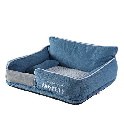 China High End High Elastic Washable Removable Rectangle Pet Bed & Pet Mat Travel Blanket Rectangle Pet Bed With Good Price for sale