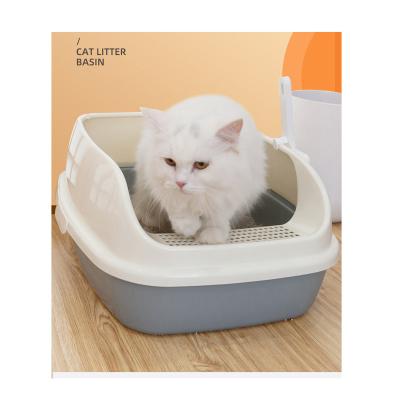 China Indoor Corner Cat Toilet Cat Litter Box Portable Barrier Tray Pad Puppy Training Potty Dog Toilet Wholesale Viable for sale