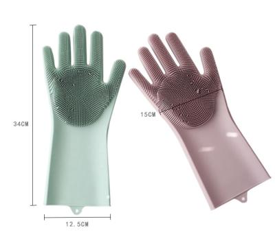 China Viable High Quality Silicone Pet Hair Remover Glove Material Grooming Gloves Broom With Stickers Pet Grooming Gloves Magic Blue for sale