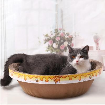 China Amazon Hotsale Sustainable Cheap Price Manufacturing Corrugated Cat Scratcher Scratching Post For Claw Plate Grinding Cats for sale