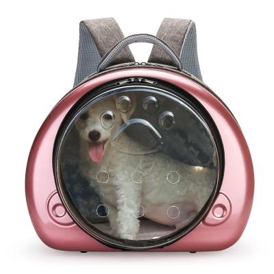 China Breathable Plastic Stored Dog Cat Cage Pet Cage Carrier Backpack Cat Safety Pet Cage Pet Box House Wholesale Semicircle for sale