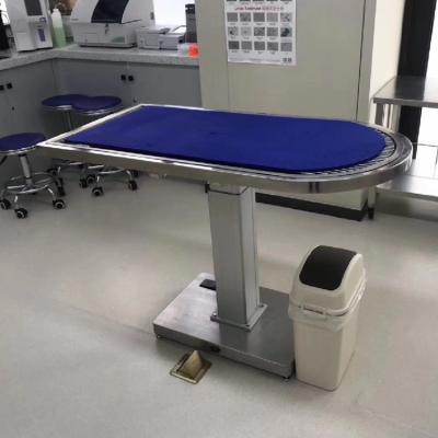 China Durable Multifunctional Electric Layout Table Stainless Steel Grid Surgery Clinic Table Beauty Cleaning Inspection Lifting Table for sale