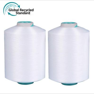 China Dty Yarn Post-Consumer Recycled 100% Moisture-absorbing Polyester GRS Yarn For Knitting for sale