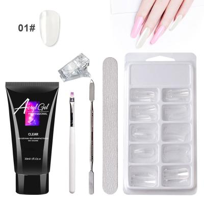 China Easy Apply Wholesale UV Gel Nail Polish With Nail Art Brush $1 Hard Polish Set Builder Gel Nail Polish Paint Bottle Packaging for sale